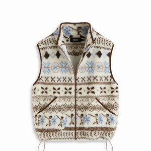 Cider Fleece Aztec Vest